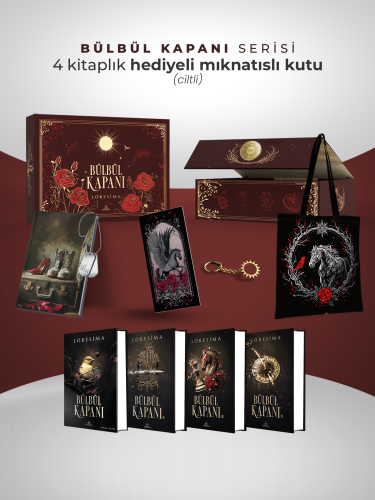 SET-BÜLBÜL KAPANI SERİSİ(4 KİTAP) MIKNATISLI KUTU-CİLTLİ