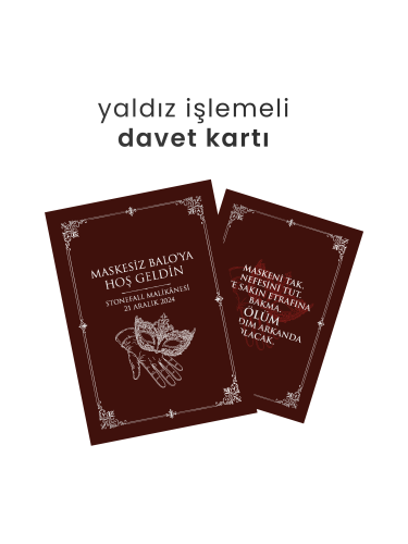 ÖZEL SERİ - MASKESİZ BALO 1 - CİLTLİ